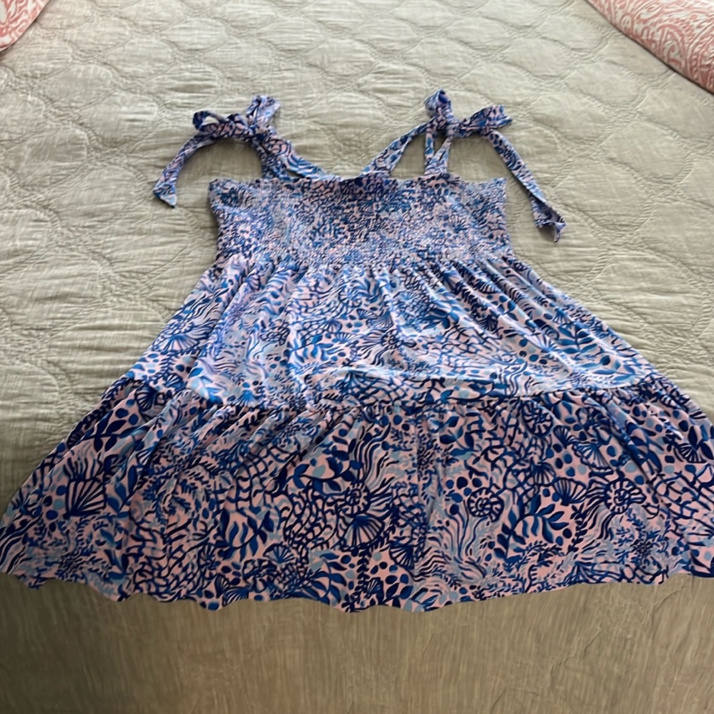 Lilly Pulitzer Blue and White Mini Dress